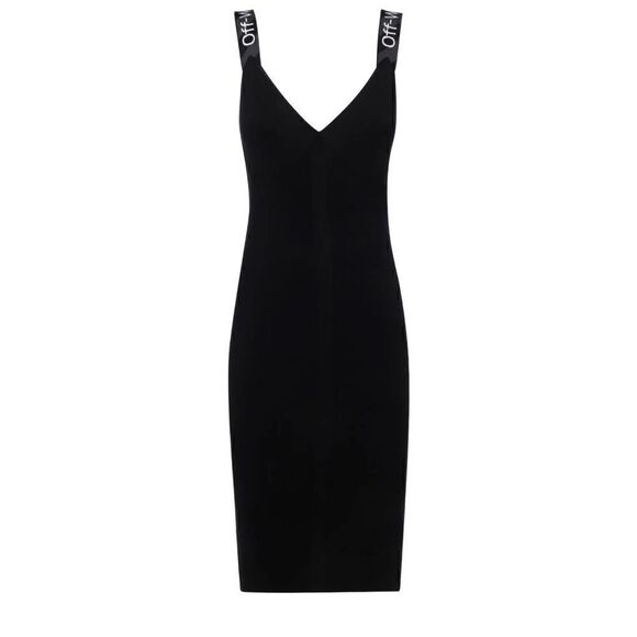 NWT Off-White Logo Strap Midi Dress - Picture 4 of 10